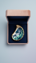 Midnight Tidal Blue Oyster Dish